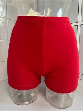 Bal Togs Cotton Lycra Y2K Dance Shorts S NWT Red